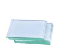 10 pièces 50x50x1.1mm Moins 10 Ohm/sq Laboratoire Verre conducteur Transparent oxyde d'étain d'indium Verre Enduit de Verre ITO