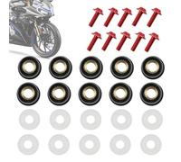 10 Pièces 5mm Vis Pare-brise Pour Moto Vis Fixation Kit De Carénage Boulons Pare-brise Vis Carrosserie Pièces