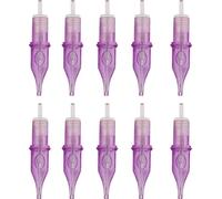 10 pièces 5RM Aiguilles de tatouage cartouche Tubes Sac à main Stérilisé Aiguilles Accessoires Kit de fournitures de tatouage pour les artistes débutants Portable