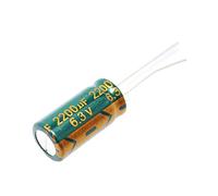 10 pièces 6.3V2200UF 10 * 16 2200UF 6.3V faible ESR/impédance condensateur électrolytique en aluminium haute fréquence taille 10 * 20MM 2200UF 6.3V Appareils électroniques