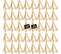 10 pièces/6 pièces/2 pièces Mini chevalet en bois, petit chevalet en bois pour canevas d'art, trépied en forme de A portable pour artistes, artisanat, cartes de visite, photos, cadeaux Chevalet 10 piè