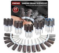10 Pièces 600 Grains Tambours De Ponçage Pour Outil Rotatif Dremel, Mèches De Ponçage, Manchons Abrasifs Avec Des Tiges De 3 Mm, Manchons De Ponçage Pour Le Ponçage Et Le Polissage Métallique.