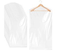 10 Pièces 60x120cm housse vetements à suspendre transparentes,housse vetement en plastique,housse de vetement Anti-Poussière,pour costume,Robe,Manteaux
