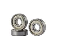 10 pièces 6201ZZ 6201Z 6201-2Z 6201 ZZ 12 * 32 * 10mm ABEC-5 roulements à billes à gorge profonde scellés en métal de précision(ABEC 5)