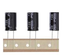 10 Pièces 63V 1000UF Condensateur électrolytique en aluminium enfichable 16x25 16 * 25mm