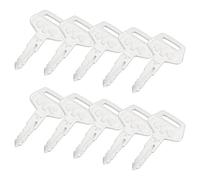 10 Pièces 787 Clés d'Allumage de Remplacement pour Komatsu Équipement Lourd Compatible avec Excavatrices Chargeuses sur Pneus Bulldozers Clés de Démarrage Universelles avec Porte-Clés