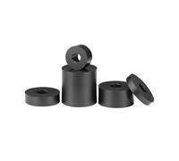 10 pièces, 8mm de diamètre intérieur, tampon amortisseur cylindrique en caoutchouc fluoré avec trou traversant, 13mm de diamètre extérieur, 2mm de hauteur, 8x13x2mm