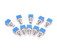 10 pièces 9 broches 3PDT guitare effets pédale boîte Stomp pied interrupteur en métal véritable dérivation