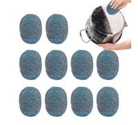 10 Pieces À Récurer En Laine D'acier, 7x6,5x2,5 Cm Tampon De Savon En Laine D'acier,pour Nettoyage De Maison De Vaisselle De Cuisine Des Casseroles Des Poêles