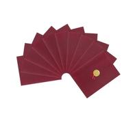 10 pièces A4 Bronzage Pochette de diplôme/certificats Élégantes Enveloppe Présentation de Certificats Trois Volets Couverture de Document Etuis pour Documents Carte d'invitation-314 * 218MM