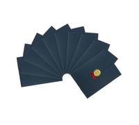 10 pièces A4 Bronzage Pochette de diplôme/certificats Élégantes Enveloppe Présentation de Certificats Trois Volets Couverture de Document Etuis pour Documents Carte d'invitation-314 * 218MM