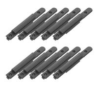 10 Pièces Accessoires D’installation de Clôture, Clip Noir | Plastique Technique, Remplacement Réutilisable, Réglages Rapides des Files, pour Gestionnaires et Événements