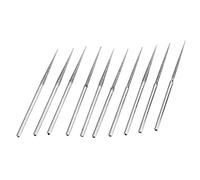 10 pièces accessoires Mini foret diamant tête de meulage ensemble de mèches outil de meulage pour outil rotatif Dremel pointe l-fine tige de 3 mm, comme indiqué