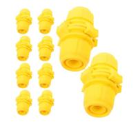 10 Pièces Adaptateur de Tuyau à Connexion Rapide 3/4 Pouce | Tuyaux D’arrosage et Caoutchouc, Montage, Joint Étanche, Usage Jardinage Agricole, Jaune