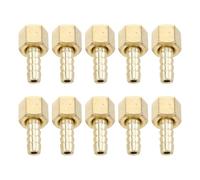 10 Pièces Adaptateur Métallique Co2, Raccord Gaz Laboratoire Or | Étanchéité Renforcée, Haute Pression, Anneaux Inclus, Surface Lisse, Fermentation et Culture en Laboratoire