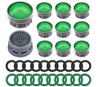 10 pièces aérateur robinet, filtres robinets évier, M24 casse-tête robinet avec 20 joints pour filetage femelle M22 filetage mâle M24 pour robinetterie dans la salle de bain cuisine avec 1 boîte