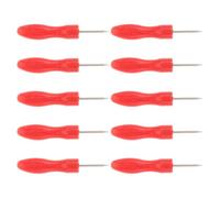 10 Pièces Aiguilles de Perçage pour Flacon de Colle Faux Cils | Percement Rapide du Bouchon, Acier Inoxydable et Plastique, Poignée Ergonomique, pour Techniciens et Ateliers
