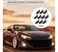 10 Pièces Aileron De Requin Universel Factice Antenne Montage 2.1" Antenne Pour Décoration Uniquement Noir