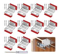 10 Pièces Aimant Porte Placard Autocollant, Ultra Mince Aimant Porte Placard, Aimant Porte, Aimant Pour Porte De Placard, Loquet Magnetique, Pour Fermeture de Porte Coulissante, de Tiroir, de Cabinet