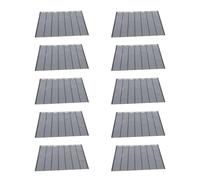10 Pièces Album à Sept Rangées, Inserts Noirs en Plastique | Pages Transparentes, Toucher Confortable, Lecture Facile, Format Standard pour Rangement Soigné et Tri Précis
