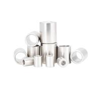 10 pièces Alliage d'aluminium Douilles de palier, Manchon d'espacement, Diamètre intérieur 5.2 mm, Diamètre extérieur 10 mm, Hauteur 25 mm, 5.2x10x25mm(10 pièces)
