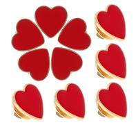 10 Pièces Amour Broche D'Anniversaire Pour Les Femmes En De Zinc Coeur Broche Vêtements Épinglette Coeur Épinglette Pour Vêtements Métal r