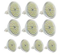 10 pièces Ampoule LED GU5.3 MR16 12V 3W 6000K Blanc froid 25W Halogène Spot équivalent 320LM Angle de Faisceau de 120° Non Dimmable