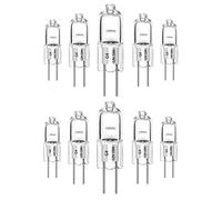 10 pièces ampoules halogènes G4 20W 12V blanc chaud 2700K capsule transparente à intensité variable