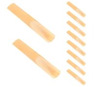 10 Pièces Anches de Clarinette Force 1.0, Style Traditionnel | Canne, Coupe Non Limée, Pointe Affinée, Réponse Rapide, pour B Bémol, Répétition et Maison