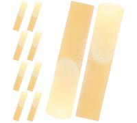 10 Pièces Anches de Saxophone Alto, Bois, Force 2,5 | Lot Léger et Robuste, pour Débutants et Professionnels, Beige, Fournitures Musicales, Usage Quotidien