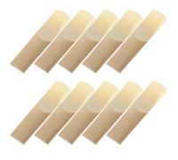 10 Pièces Anches de Saxophone Alto Force de Dix, Beige, Lame