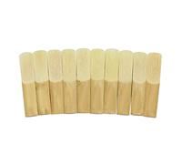 10 pièces anches en bambou, anches de saxophone alto professionnelles force 2,5 accessoire de remplacement de saxophone alto bE avec boîte en plastique pour débutant et joueur de