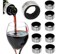 10 Pièces Anneau Anti-Goutte, Anneau Anti-Goutte Inoxydable, l'Alcool Stop Bague, Feutre Résistant Aux Fuites Anti-Débordement Inoxydable Durable - Arrêt Anneau Anti-Goutte pour Restaurant, Ménage