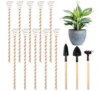 10 pièces antennes d’électroculture en cuivre pour Jardin, tiges de 11,8 Pouces avec 3 Outils de Jardin, piquets de Jardin en cuivre 99,9%, pour intérieur et extérieur, Fruits, légumes, Potager