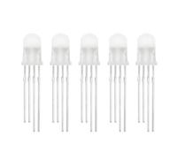 10 Pièces APA106 RGB Puces LED 5MM 8MM Chapeau Rond Couleur Adressable Intégré IC Compatible Avec WS2812B(APA106 8MM)