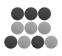 10 Pièces Appareil de Pédicure Électrique Noir, Tête Remplaçable | Pierre Givrée et Plastique, Usage à Domicile, Format Portable, Disques Abrasifs de Rechange Inclus