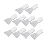 10 pièces applicateur de masque facial en silicone mini brosse de masque en silicone forme de spatule douce pour masque de boue facial masque pour les yeux lotion pour le corps (Forme de pelle courte)