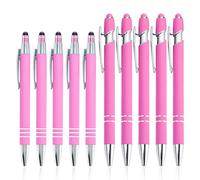 10 Pièces Appuyez Sur Le Ballon Perlenstift, Le Stylo À Écran Tactile, L'Abbaye Multifonctionnelle, Le Stylo Métallique, L'Écriture D'Outils, L'Apprentissage Et Les Fournitures De Bureau