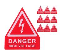 10 Pièces Autocollant de Sécurité Électrique Triangulaire | Marquage Rapide des Risques, pour Boîtiers Électriques et Transformateurs, Usage Atelier, Lot Pratique