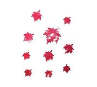10 Pièces Autocollant Mural Feuille D'érable Stickers Muraux Feuilles D'érable Décalque De Mur De Miroir D'art Décoration D'automne Rétroviseurs Utv Artificiel 3d Fais Le Toi-même