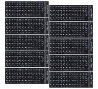 10 Pièces Autocollants pour Clavier Portable PVC Italien | Conversion Linguistique des Touches, Retrait sans Résidu, pour Bureaux et Salles Informatiques, sur PC