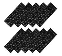 10 Pièces Autocollants PVC, Lettres Arabes et Hébraïques | Impression Haute Définition, Finition Mate, pour Touches Usées, Ordinateurs de Bureau, Étudiants et Cours
