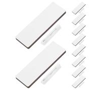 10 Pièces Badge Nominatif Vierge en Bois avec Clips et Épingles