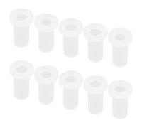 10 Pièces Bague de Charnière de Réfrigérateur Plastique 7mm | Douille Blanche à Trou Traversant, du Bruit et Usure, pour Pivot Inférieur et Froid Commercial