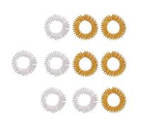 10 Pièces Bagues D'acupression Doigts en Acier Inoxydable, Anneau