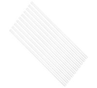 10 Pièces Baguette de Mélange de Laboratoire en Verre, 7,9 Pouces | Surface Polie Transparente, Design Guide pour Bécher, Nettoyage Facile, Usage Chimie et Réglage Ph