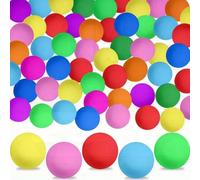 10 pièces Balles de ping-pong de 40 mm - Multicolore mélangé, en plastique durable, lavables et réutilisables, convenant pour le ping-pong, le beer pong, les décorations de fête, les arts et l'artisan