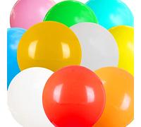 10 Pièces Ballon Géant Latex 18 Pouces, Multicolore Rond Gonflable pour Mariage, Anniversaire, Baptême, Bébé Douche, Enfants Fête, Festival
