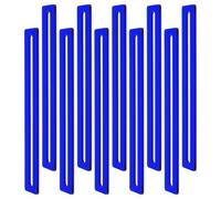 10 Pièces Bande de Lecture Guidée en Acrylique Bleu Transparent | Suivi Oculaire Précis, Glisse Fluide, Concentration Renforcée, pour Cours, Bibliothèques et Lecture en Langue Secondaire