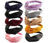 10 pièces bandeau avec boutons pour masque facial noué bandeau de maquillage multicolore antidérapant protection des oreilles bandeaux d'infirmière élastiques pour femmes hommes amis infirmière